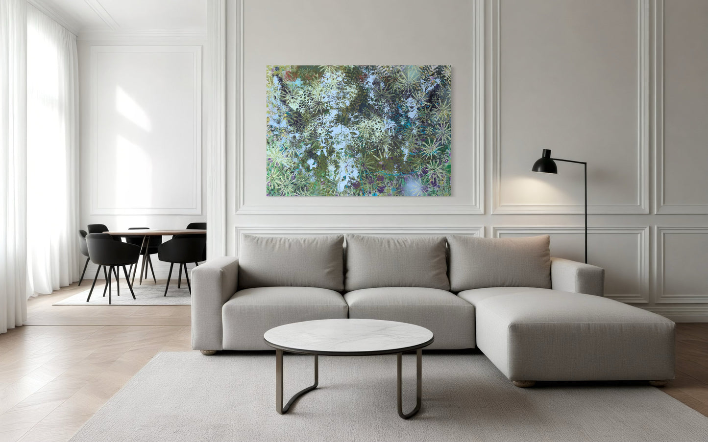 "The Pale Meadow" Canvas Print – Unique Texture, Sustainable Materials