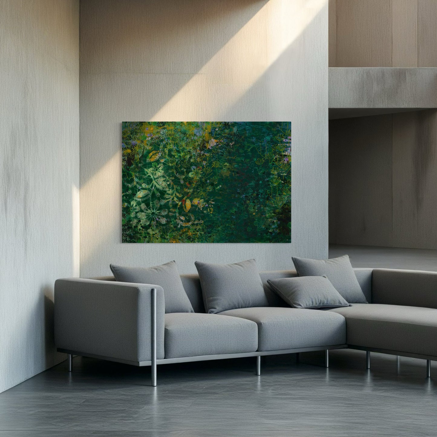 "The Lake" Canvas Print – Unique Texture, Sustainable Materials