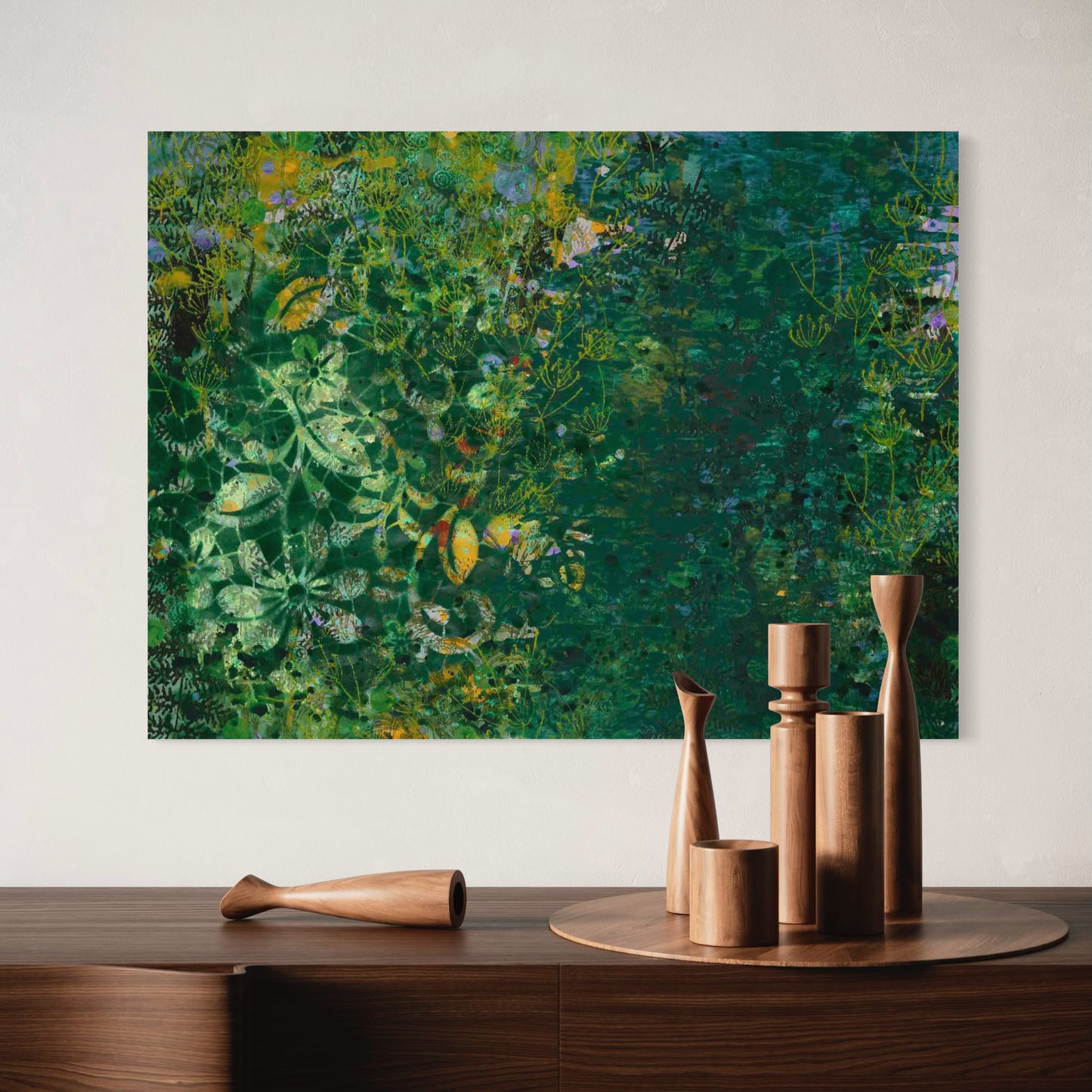 "The Lake" Canvas Print – Unique Texture, Sustainable Materials