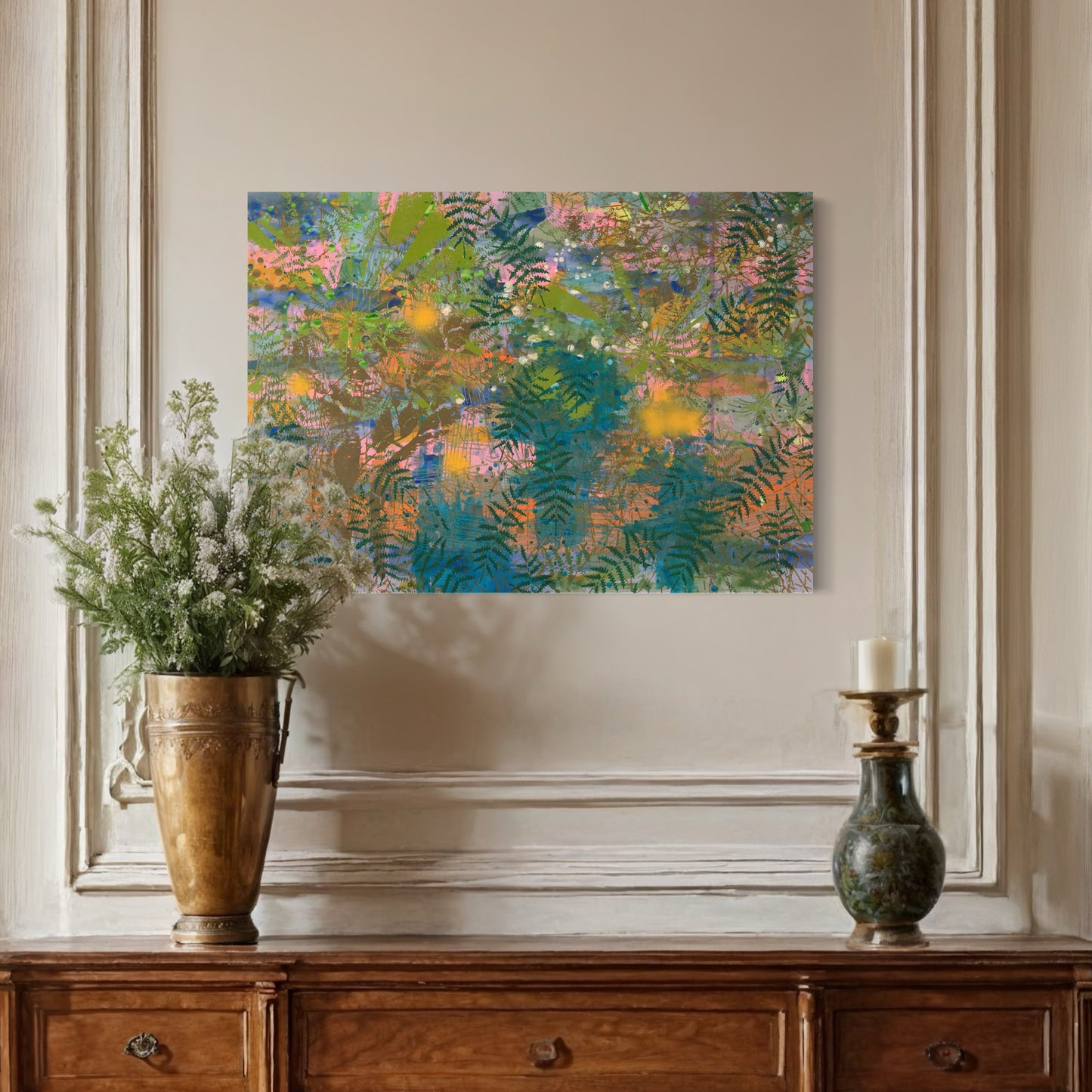 "The Garden by the Sea" Canvas Print – Unique Texture, Sustainable Materials